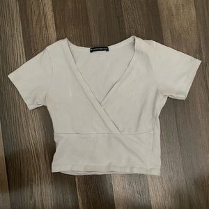 Brandy Melville White Crop Top